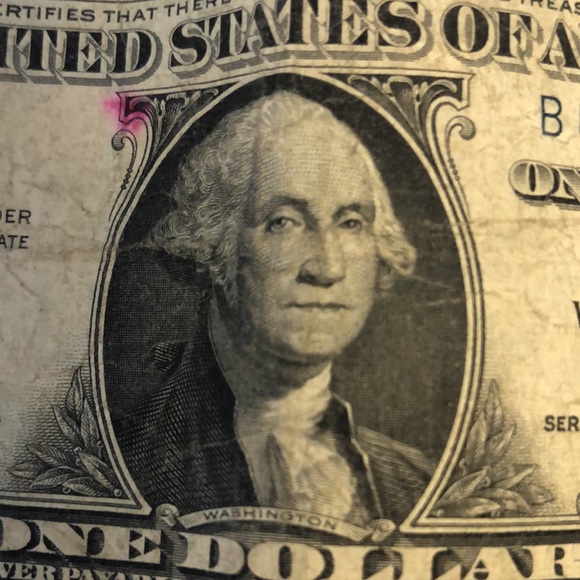 1957 series A Dollar blue stamp - Picture 6 of 6